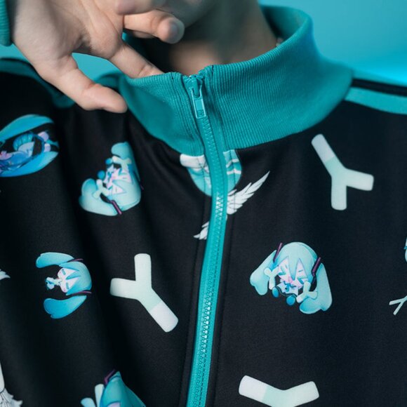 ACDC RAG x Hatsune Miku Forever Black Mint Jersey Oversized Jacket - Picture 5 of 10